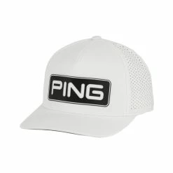 Ping Tour Vented Delta Hat -Golf Sales Store ping tour vented delta hat white 01 82642.1652363404