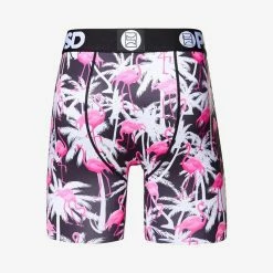 PSD Palms Flamingo Boxer Brief -Golf Sales Store psd palms flamingo boxer brief black 04 96833.1640810194