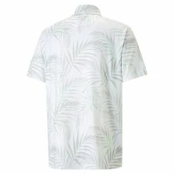 Puma Cloudspun Palm Leaf Polo -Golf Sales Store puma cloudspun palm leaf polo white minty burst 02 13915.1676577864