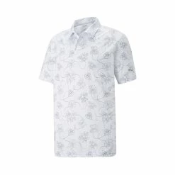 Puma Cloudspun Pollinators Polo -Golf Sales Store puma cloudspun pollinators polo white quiet shade 01 87112.1660845178