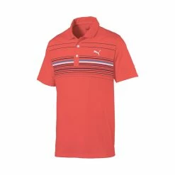 Puma Mattr Canyon Polo -Golf Sales Store puma mattr canyon polo hot coral bright cobalt 01 62978.1662137880