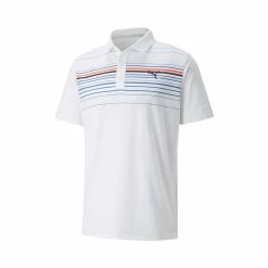 Puma Mattr Canyon Polo -Golf Sales Store puma mattr canyon polo white hot coral 01 54718.1662137881