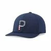 Puma Pars & Stripes P Snapback Hat -Golf Sales Store puma pars and stripes p snapback hat navy blazer 01 85054.1645027105