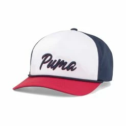 Puma Retro Rope Snapback Hat -Golf Sales Store puma retro rope snapback hat white navy blazer ski patrol 01 89398.1662670164