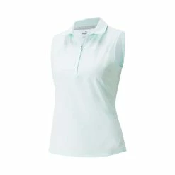Puma Women's Harding Sleeveless Polo -Golf Sales Store puma womens harding sleeveless polo soothing sea 01 89781.1649187521