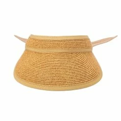 San Diego Hat Company Women's Knotty Visor -Golf Sales Store san diego hat company womens knotty visor natural 03 13241.1676590623