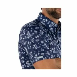 Straight Down Aloha Polo -Golf Sales Store straight down aloha polo indigo 05 53807.1644336556