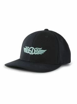 Straight Down SD Wings FlexFit Hat -Golf Sales Store straight down sd wings flexfit hat black 01 48809.1633014154