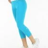 Straight Down Women's Secret Capri Leggings -Golf Sales Store straight down womens secret capri legging turquoise 01 07737.1633116563