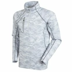 Sunice Allendale SuperliteFX Stretch Thermal Half-Zip Pullover -Golf Sales Store sunice allendale superlitefx stretch thermal half zip layer magnesium camo 01 47609.1637001462