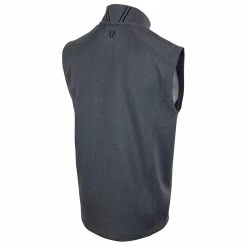 Sunice Axel Lightweight Stretch Thermal Half-Zip Vest -Golf Sales Store sunice axel lightweight stretch thermal half zip charcoal melange black 02 80198.1636748316