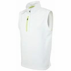 Sunice Axel Lightweight Stretch Thermal Half-Zip Vest -Golf Sales Store sunice axel lightweight stretch thermal half zip pure white army green 01 90699.1636748316
