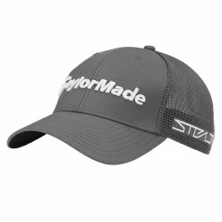 TaylorMade Tour Cage Fitted Hat -Golf Sales Store taylormade tour cage fitted hat charcoal 01 10333.1677783779
