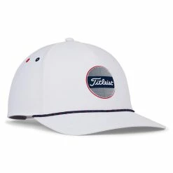 Titleist Boardwalk Rope Hat -Golf Sales Store titleist boardwalk rope hat white navy red 02 47570.1676580736