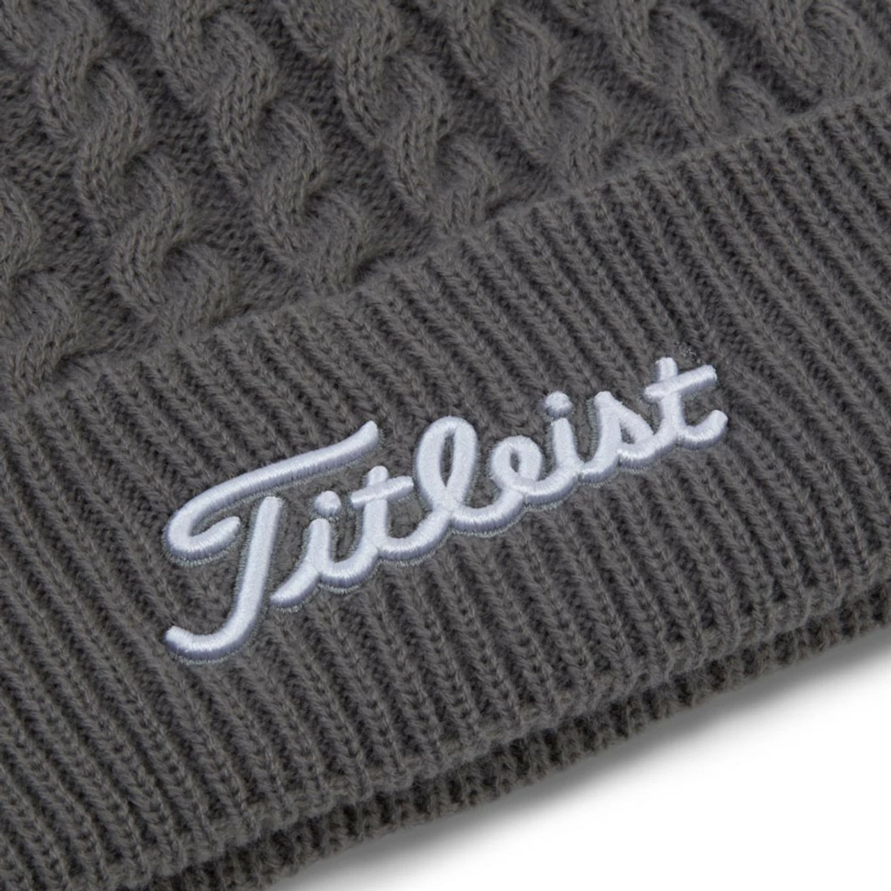 Titleist Cable Knit Pom Pom Beanie 8 Titleist Cable Knit Pom Pom Beanie - Image 6