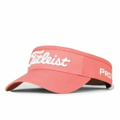 Titleist Tour Performance Visor -Golf Sales Store titleist tour performance visor coral white 01 69436.1646340228