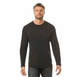 Travis Mathew Cloud Waffle Crew -Golf Sales Store travis mathew cloud waffle crew charcoal 01 81818.1671652321