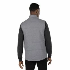 Travis Mathew Heated Negotiations Vest -Golf Sales Store travis mathew heated negotiations vest heather dark grey 03 40855.1671651584