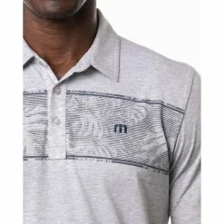 Travis Mathew Make Camp Polo 23 Travis Mathew Make Camp Polo -Golf Sales Store travis mathew make camp polo heather light grey 04 64796.1676585470