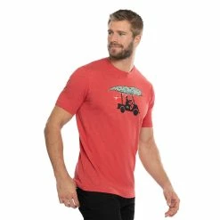 Travis Mathew Midnight Ride Tee -Golf Sales Store travis mathew midnight ride tee heather red 02 37661.1671652381