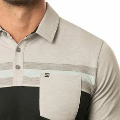 Travis Mathew Salad Days Polo -Golf Sales Store travis mathew salad days polo heather light grey 02 39210.1676596370